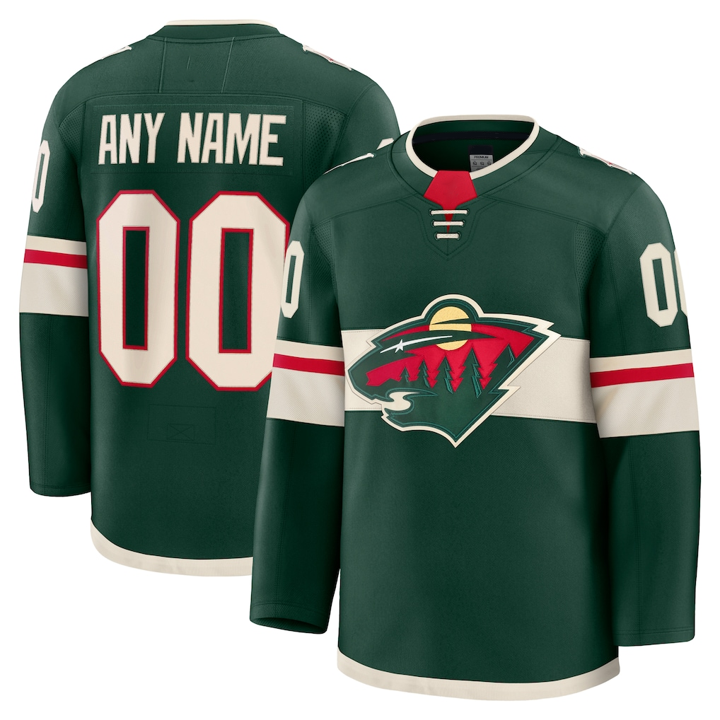 Jamed Custom M.Wild Green Home Premium Jerseys