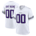 Jamed Custom MN.Vikings White Alternate Game Stitched Jerseys