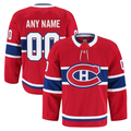 Jamed Custom Montreal Canadiens Red Home Authentic Pro Jerseys