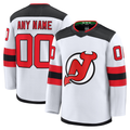Jamed Custom N.Jersey Devils White Away Premium Jerseys
