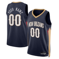 Jamed Custom NO.Pelicans Navy 2022-2023 Swingman Stitched Jerseys- Icon Edition
