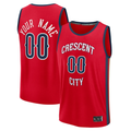 Jamed Custom NO.Pelicans Red Fast Break Stitched Jerseys- Statement Edition
