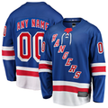 Jamed Custom NY.Rangers Blue Home Breakaway Jerseys