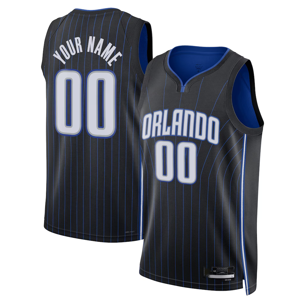 Jamed Custom O.Magic Black Swingman Jerseys - Icon Edition