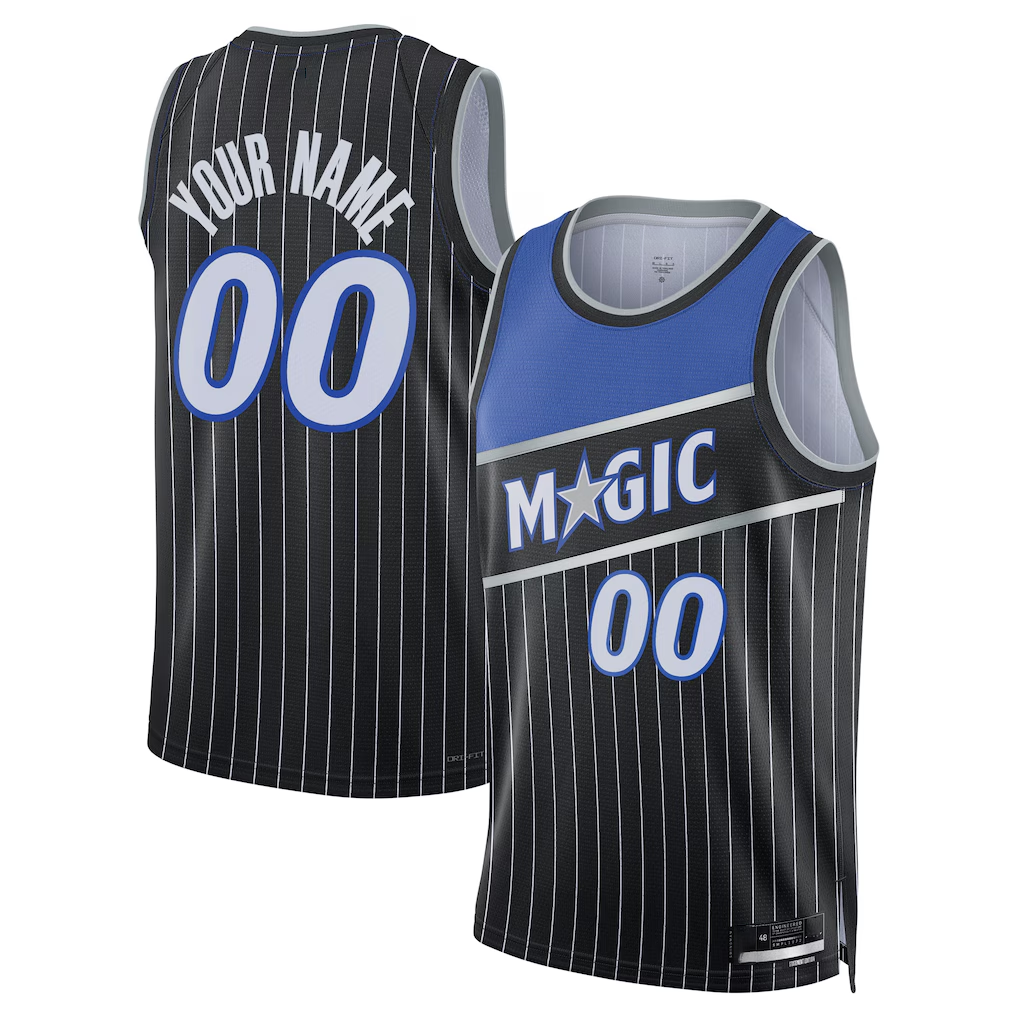 Jamed Custom O.Magic Black Swingman Jerseys - Statement Edition