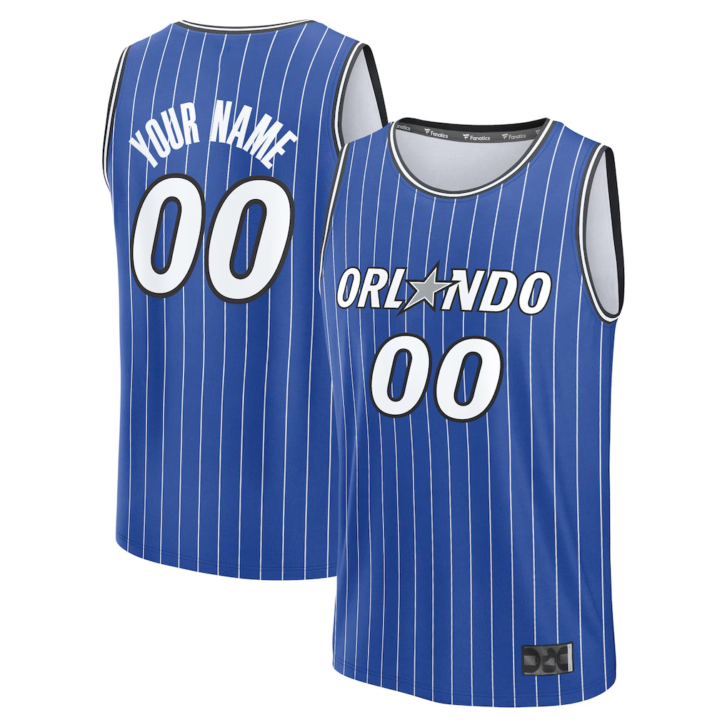 Jamed Custom O.Magic Blue Fast Break Replica Jerseys - Icon Edition