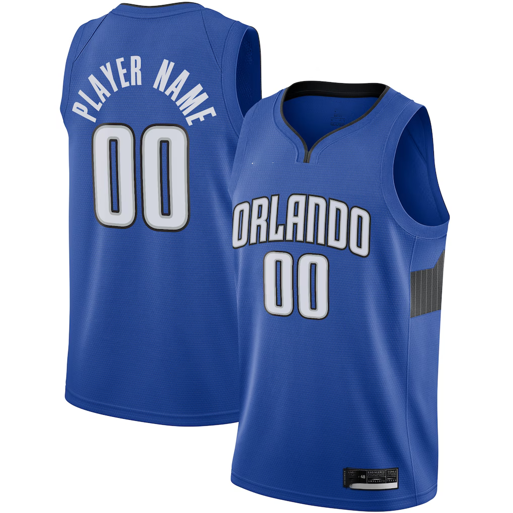 Jamed Custom O.Magic Blue Swingman Jerseys - Statement Edition