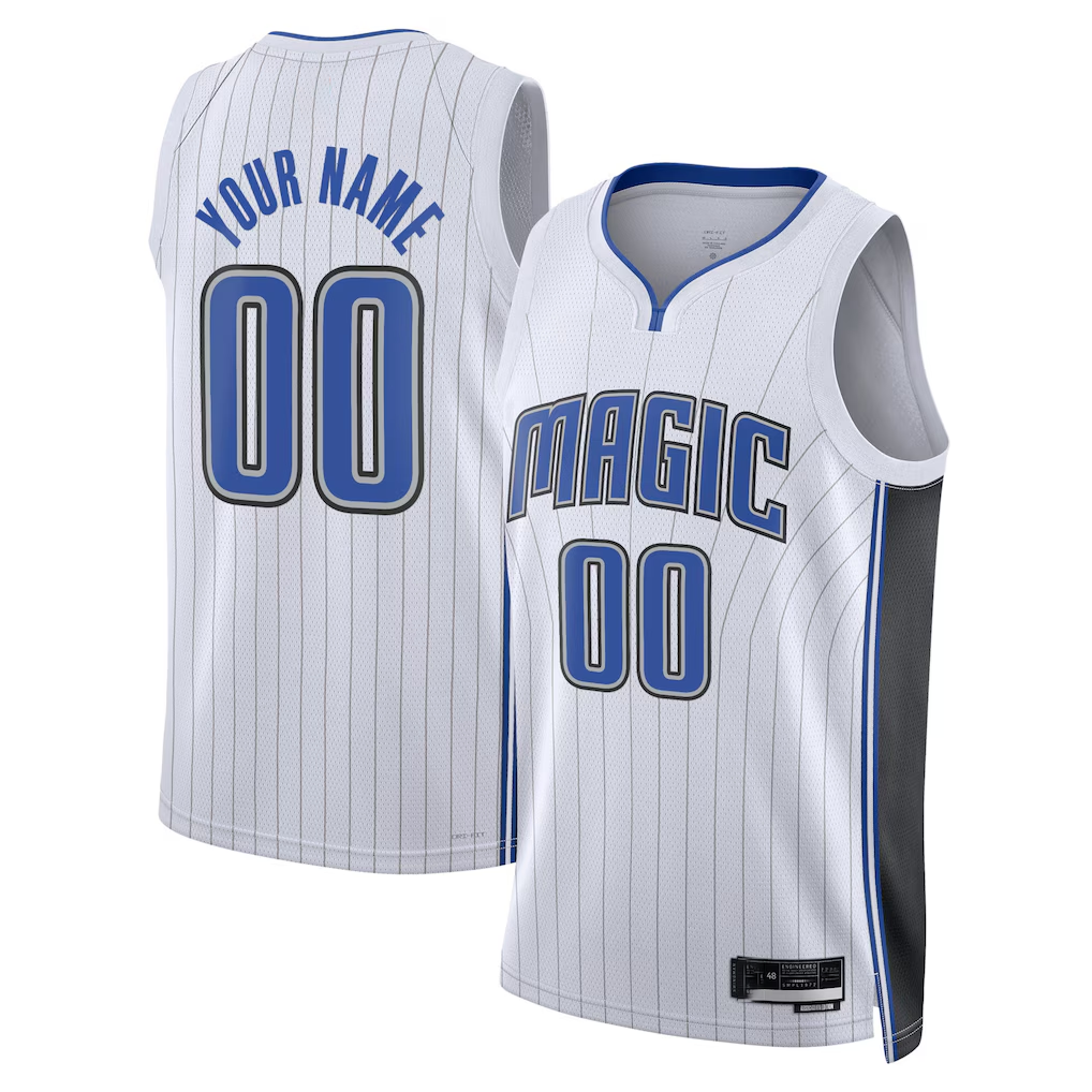 Jamed Custom O.Magic White Swingman Jerseys - Association Edition