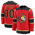 Jamed Custom O.Senators Red Alternate Premium Jerseys