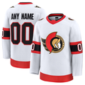 Jamed Custom O.Senators White Away Premium Jerseys