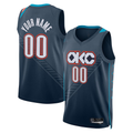 Jamed Custom OC.Thunder Blue 2025-2026 City Edition Swingman Stitched Jerseys