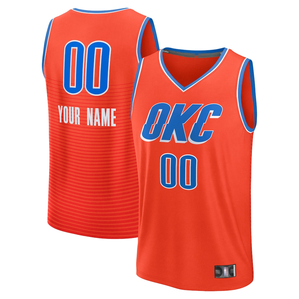 Jamed Custom OC.Thunder Orange Swingman Stitched Jerseys - Icon Edition