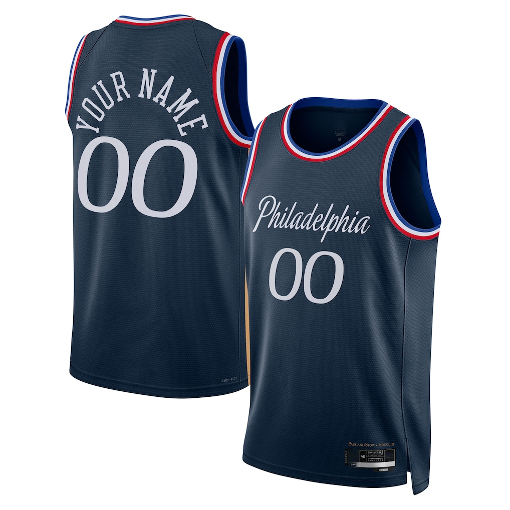 Jamed Custom P.76ers Navy 202526 City Edition Swingman Jerseys