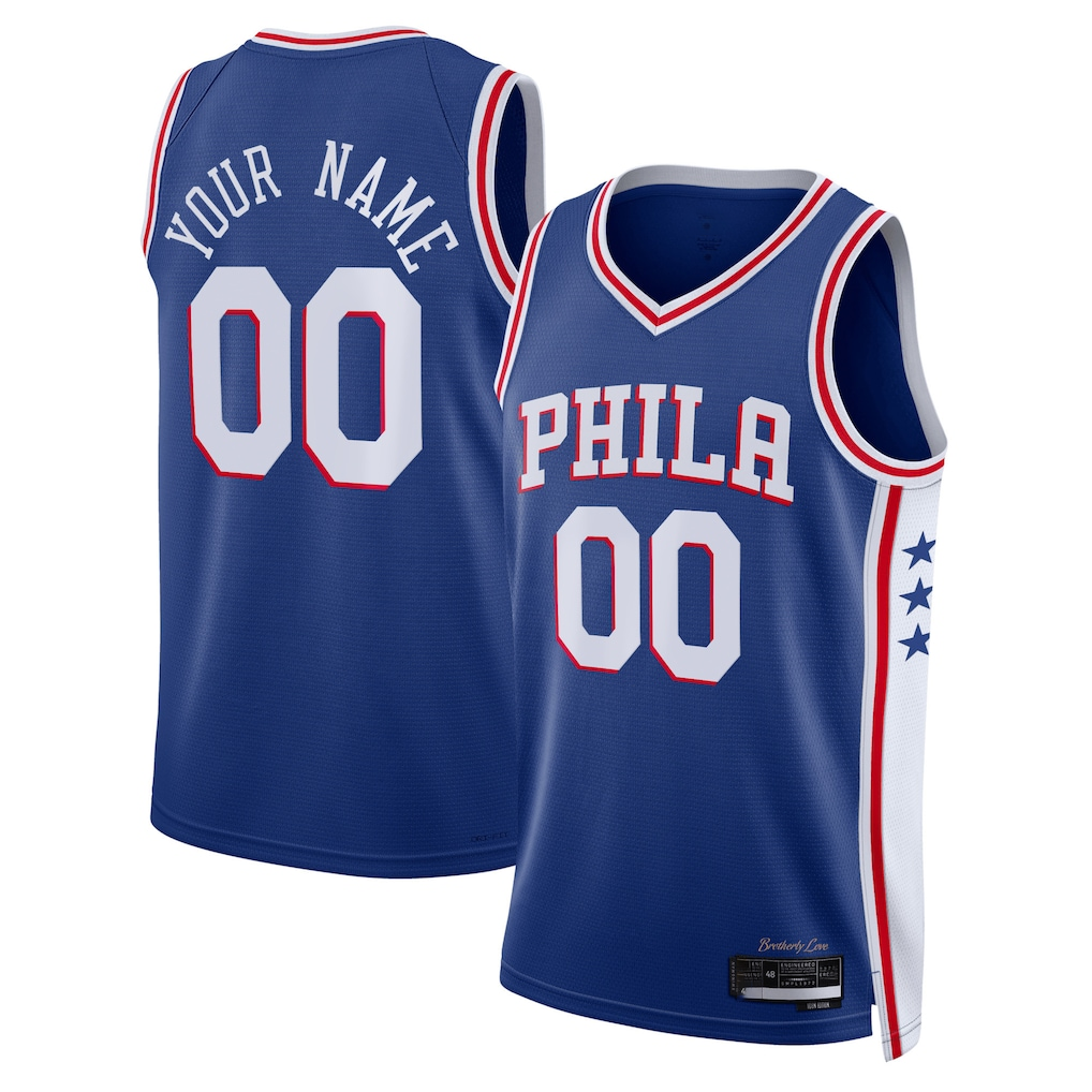 Jamed Custom P.76ers Royal 2022-23 Swingman Jerseys - Icon Edition
