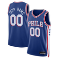 Jamed Custom P.76ers Royal Authentic Jerseys - Icon Edition