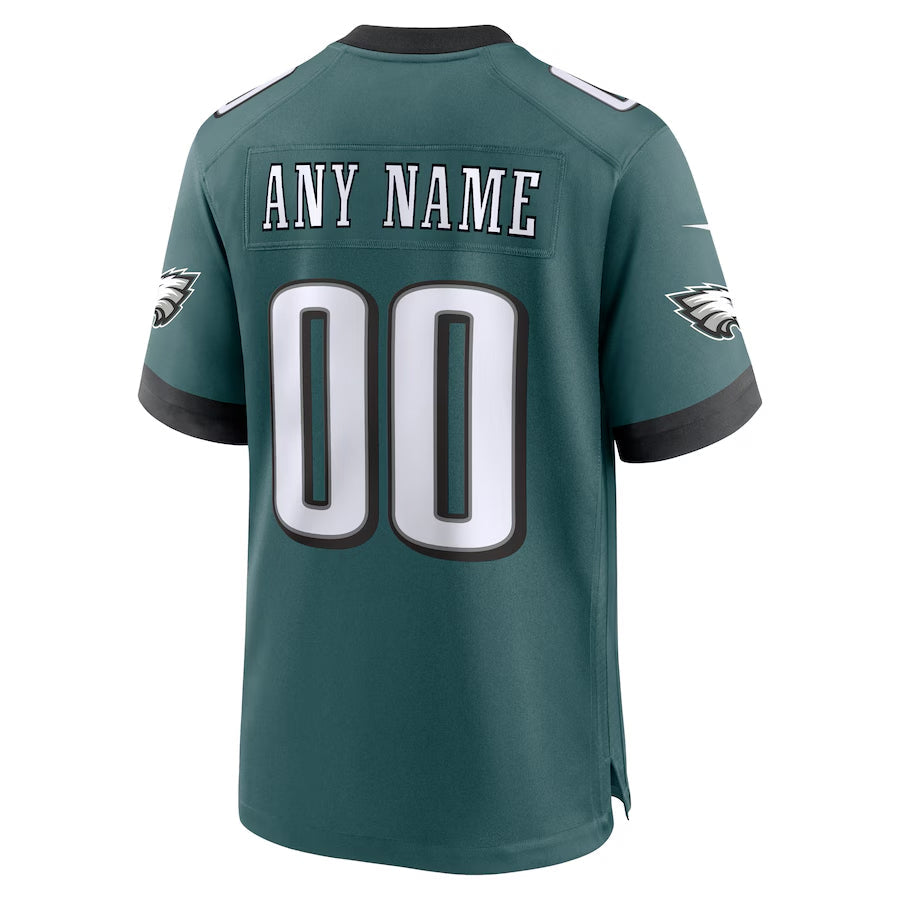 Jamed Custom P.Eagles Midnight Green Stitched Home Game Stitched Jerseys