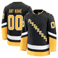 Jamed Custom P.Penguins Black Alternate Premium Jerseys