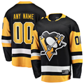 Jamed Custom P.Penguins Black Home Breakaway Jerseys