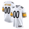 Jamed Custom P.Steelers White Home Game Stitched Jerseys