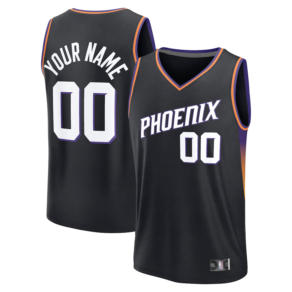 Jamed Custom P.Suns Fanatics Black Fast Break Jerseys - Icon Edition
