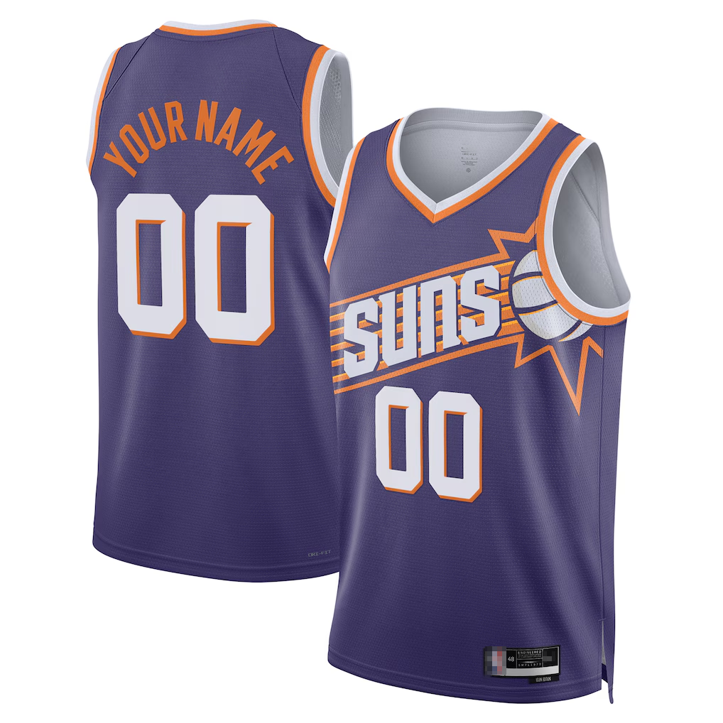 Jamed Custom P.Suns Purple Swingman Jerseys - Icon Edition
