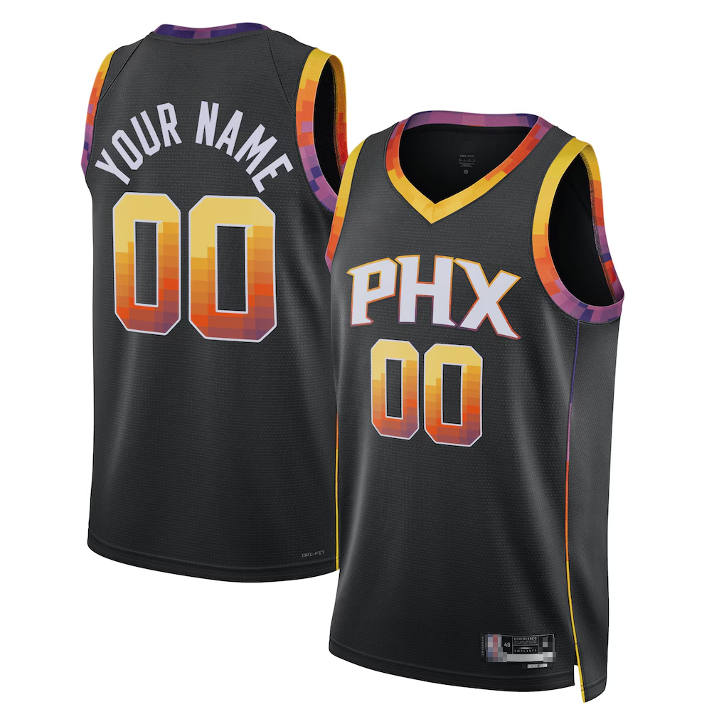 Jamed Custom P.Sunss Black 2022-2023 Swingman Jerseys - Statement Edition