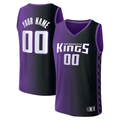 Jamed Custom S.Kings Fanatics Purple Fast Break Replica Jerseys - Statement Edition