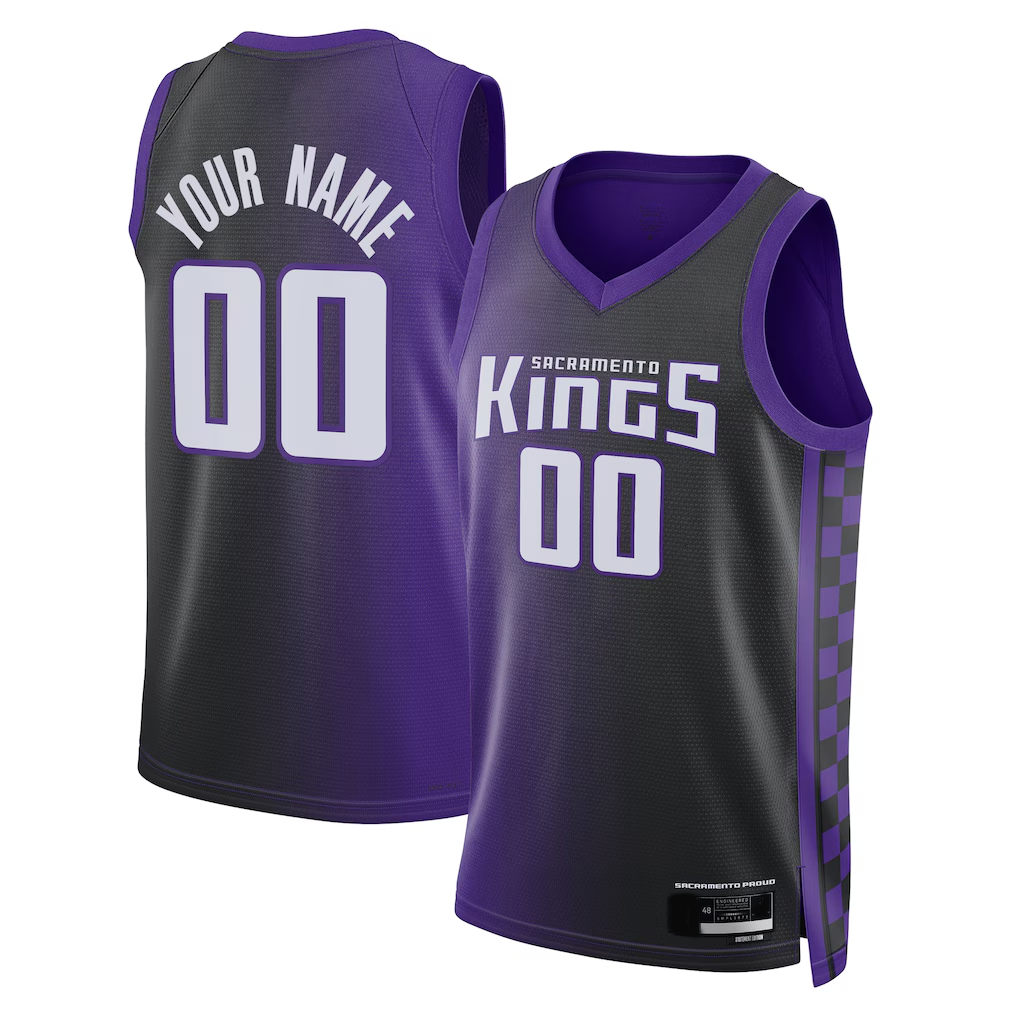 Jamed Custom S.Kings Purple Swingman Jerseys - Statement Edition