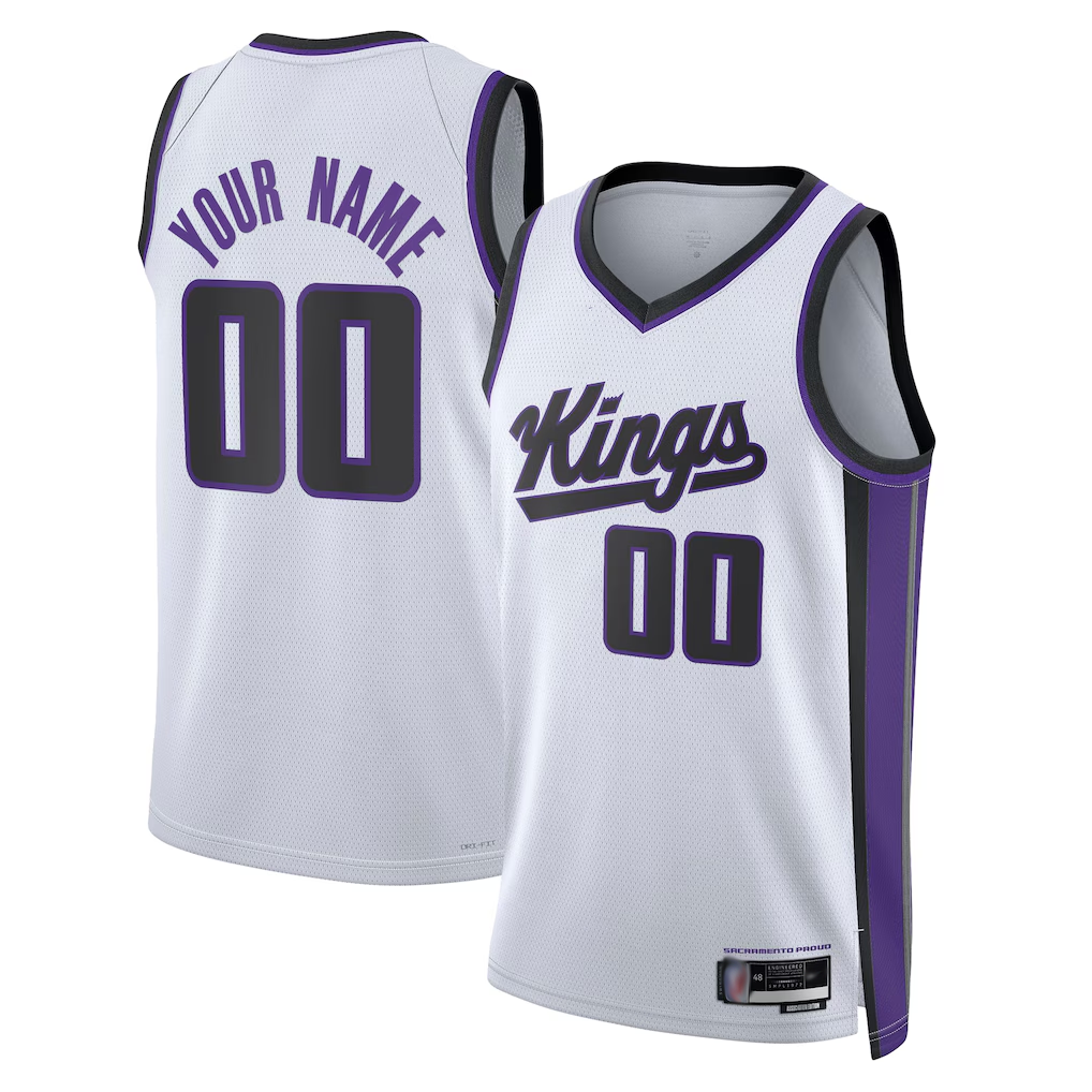 Jamed Custom S.Kings White Swingman Jerseys - Association Edition
