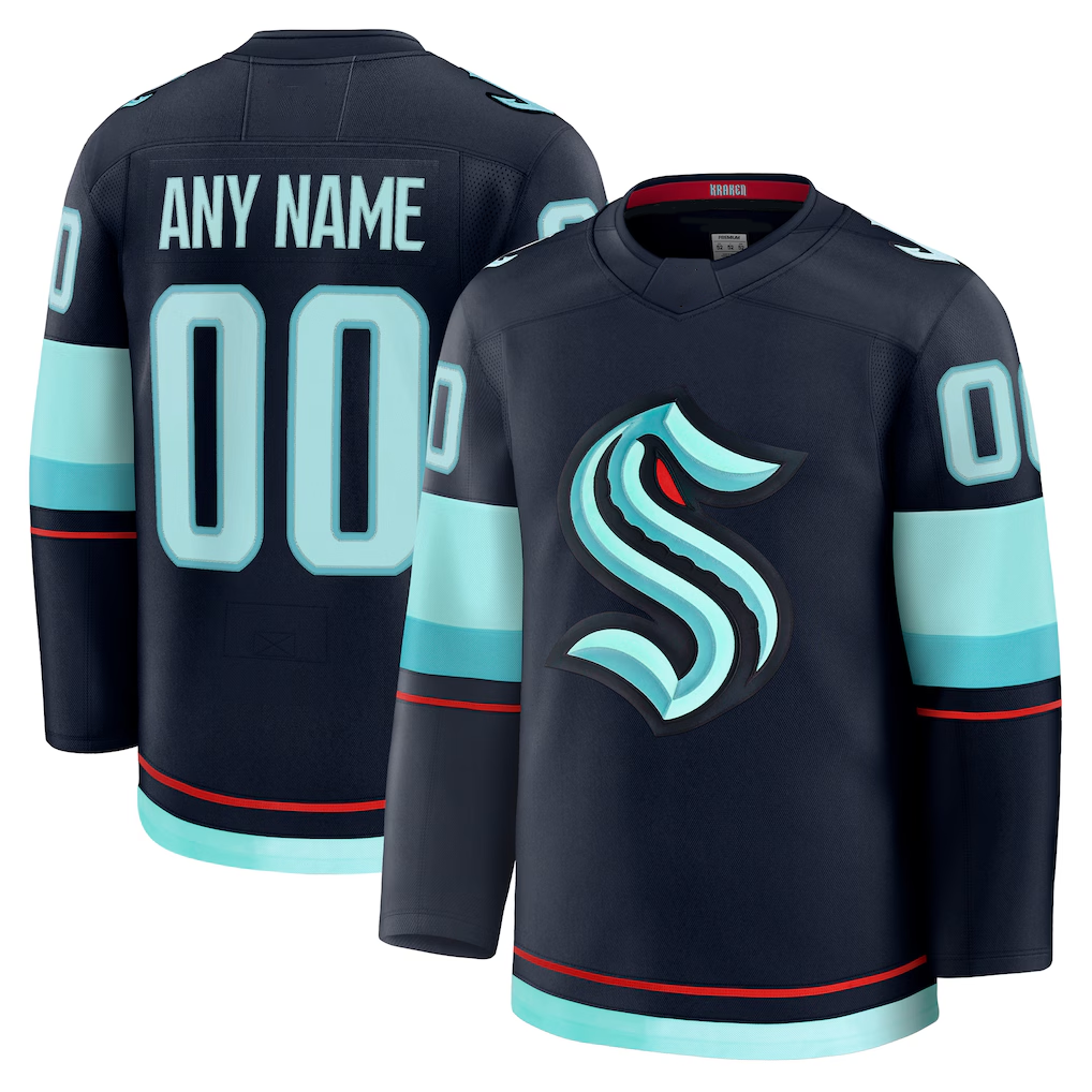 Jamed Custom S.Kraken Deep Sea Blue Home Premium Jerseys