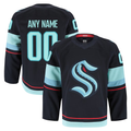 Jamed Custom S.Kraken Navy Home Authentic Pro Jerseys