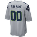 Jamed Custom S.Seahawks Gray Alternate Game Stitched Jerseys