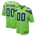 Jamed Custom S.Seahawks Neon Green Alternate Game Stitched Jerseys