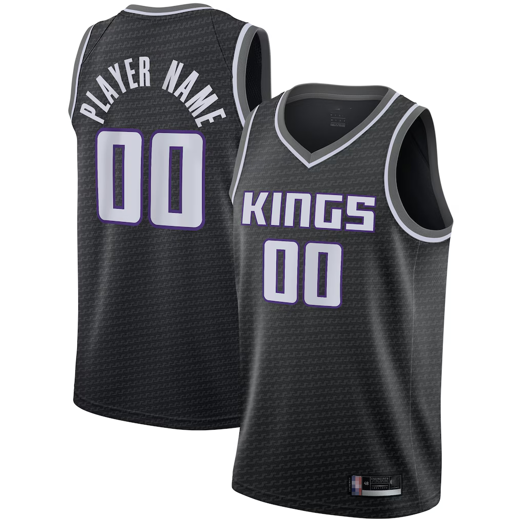 Jamed Custom S.kings Black Swingman Jerseys - Statement Edition