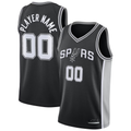 Jamed Custom SA.Spurs Black Swingman Jerseys - Icon Edition