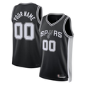 Jamed Custom SA.Spurs Black Swingman Jerseys - Icon Edition