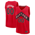 Jamed Custom T.Raptors Red Fast Break Jerseys - Icon Edition
