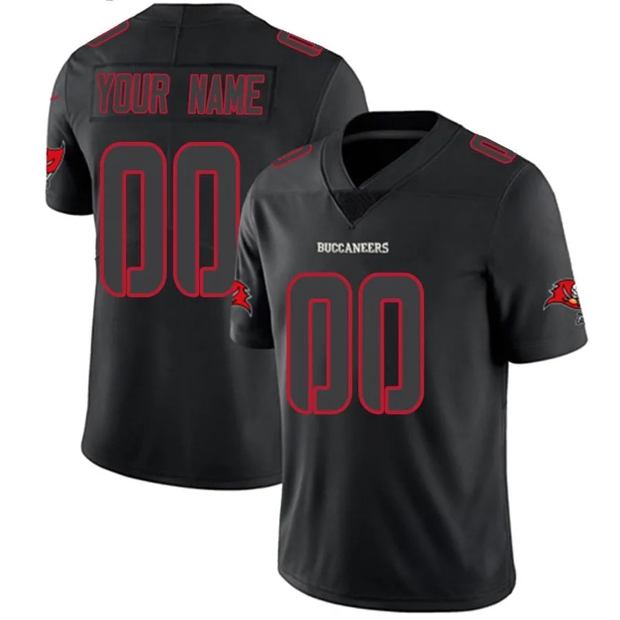 Jamed Custom TB.Buccaneers Limited Black Stitched Jerseys