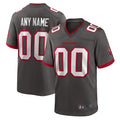 Jamed Custom TB.Buccaneers Pewter Home Game Stitched Jerseys
