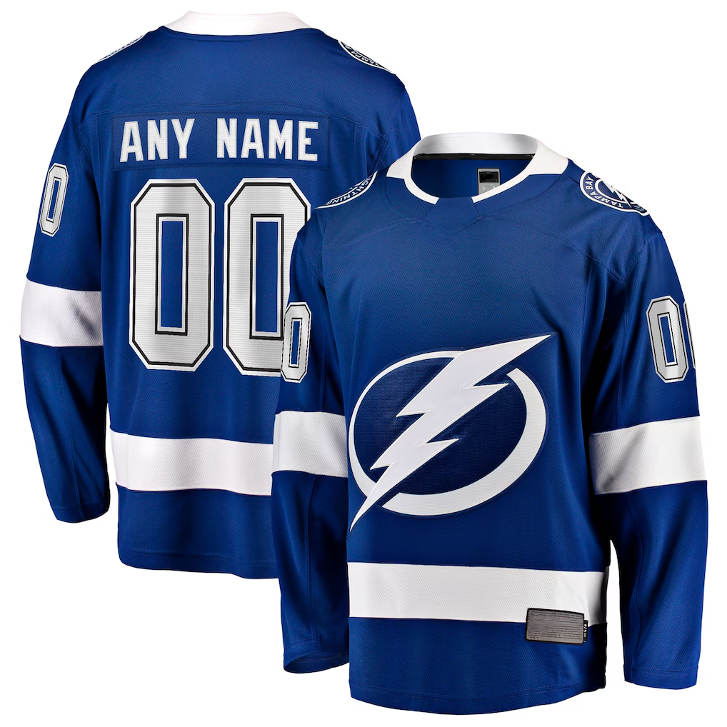 Jamed Custom TB.Lightning Blue Home Breakaway Jerseys