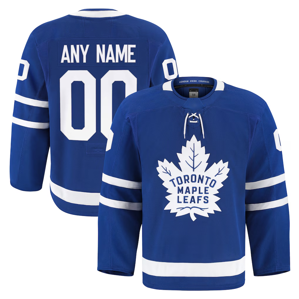 Jamed Custom T.Maple Leafs Blue Home Authentic Pro Jerseys