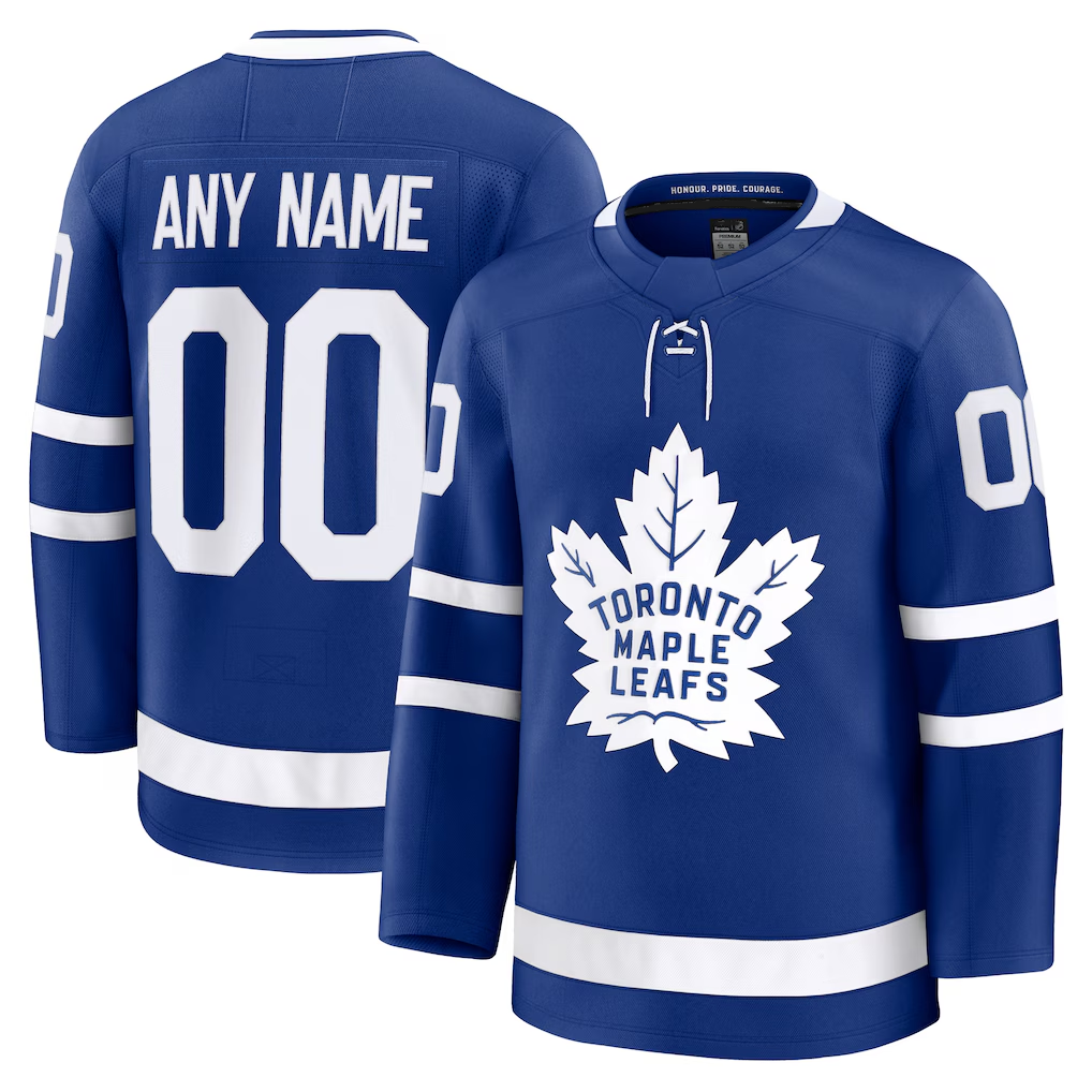 Jamed Custom T.Maple Leafs Blue Home Premium Jerseys