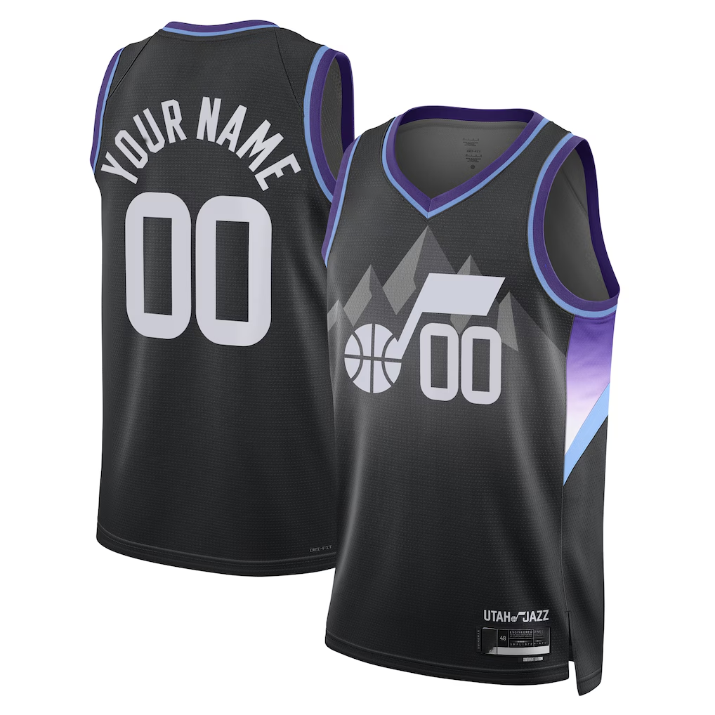 Jamed Custom U.Jazz Black 2025 Swingman Jerseys - Statement Edition