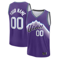 Jamed Custom U.Jazz Fanatics Purple Fast Break Replica Custom Jerseys - Icon Edition