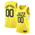 Jamed Custom U.Jazz Gold Swingman Jerseys - Icon Edition