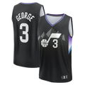 Jamed U.Jazz #3 Keyonte George Fanatics Black Fast Break Replica Jerseys - Statement Edition
