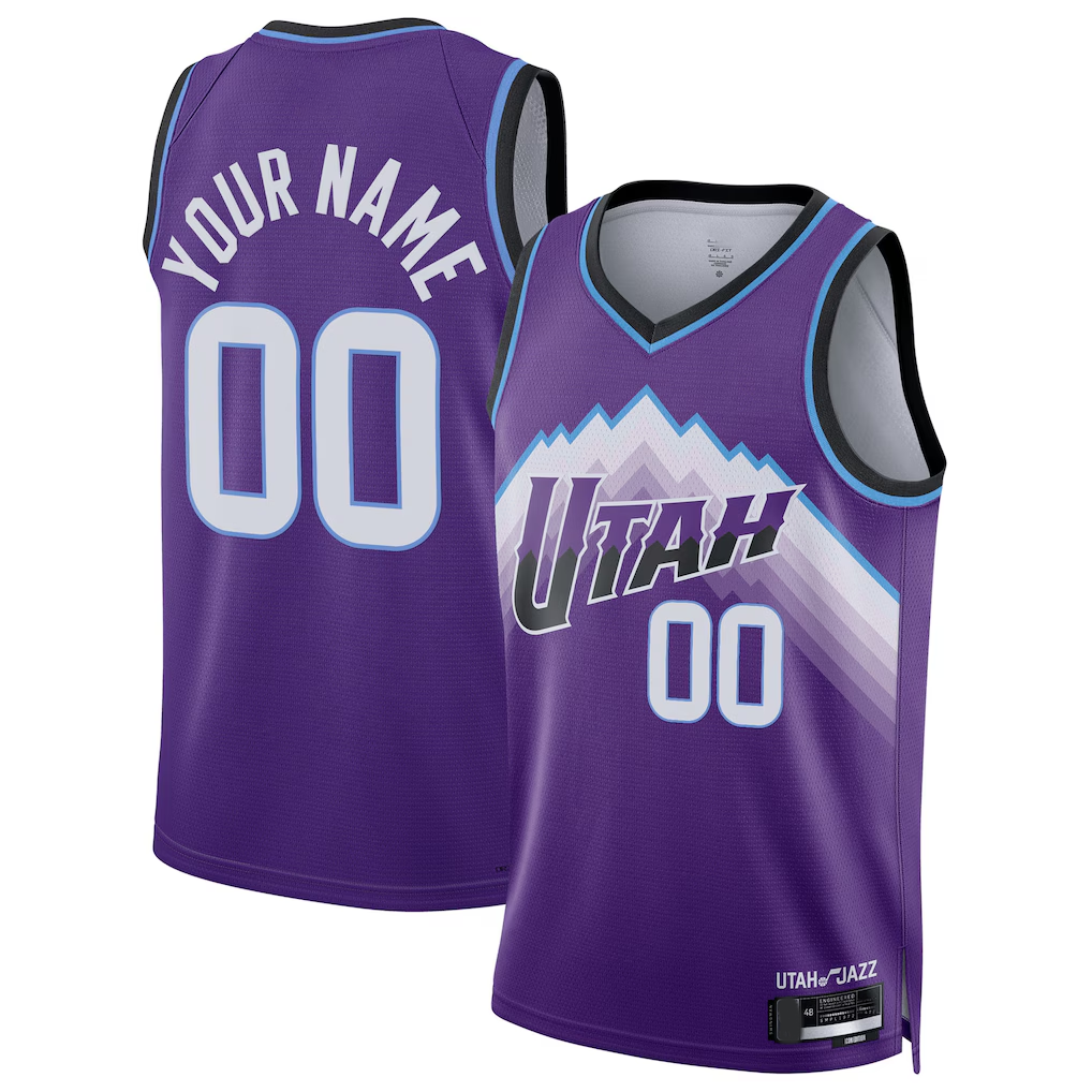 Jamed Custom U.Jazz Purple Swingman Jerseys - Icon Edition