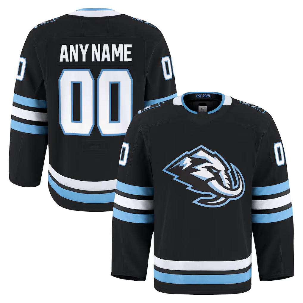 Jamed Custom U.Mammoth Black Home Authentic Pro Jerseys