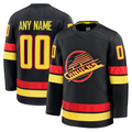 Jamed Custom V.Canucks Black Alternate Premium Jerseys