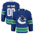 Jamed Custom V.Canucks Blue Home Authentic Pro Jerseys